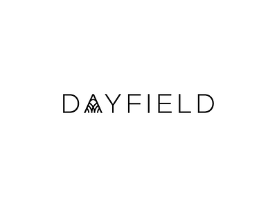 Dayfield Typography Study line logo simplicity