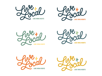 Live and Local Brand Concept: Color Explorations