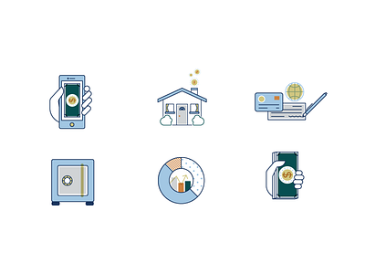 Simple Custom Banking Icons