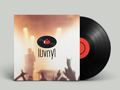 Luvnyl - Logo Design logo social network vinyl