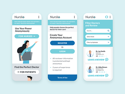 Doctor Rating App app design ui design ux visual identity