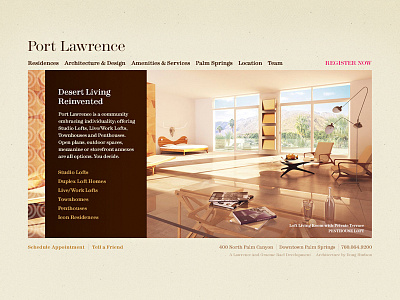 Port Lawrence - Home lofts luxury palm springs penthouses residential