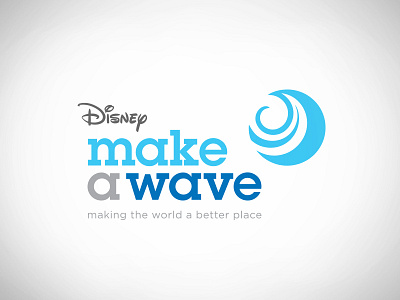 Disney Make A Wave disney environmental friends of change identity logo make a wave project green