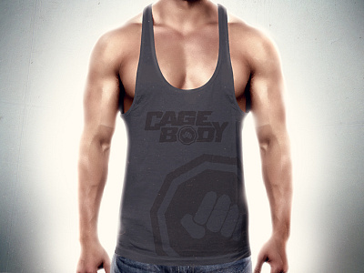 Cage Body - Identity - T-Shirt Mockup body cage cage body fitness mma woof workout world series of fighting