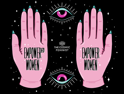 Empowered Women, Empower Women bold colors illustration art illustrations