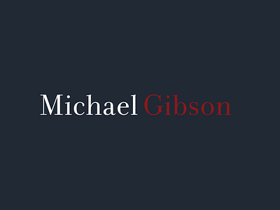 Michael Gibson logo ideation 1