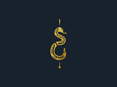 Seraphine Design Logotype 1 branding design gilded branding high end brand illustration jewelry jewelry brand luxe branding snake snake brand snake logo