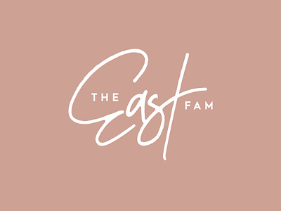 The East Fam Logo branding design family branding influencer wellness logo youtube family