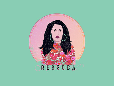 Rebecca Moreland T-Shirt Design 2 artist band branding band logo cartoon design illustration musician nashville artist vector