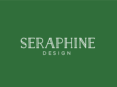 Seraphine Design primary basic logo illustration jewelry logo logotype typography typography art