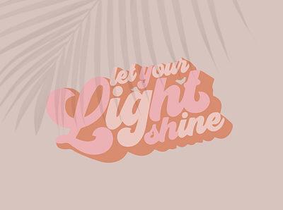 Let Your Light Shine illustration illustration design magazine design page design typography typography design