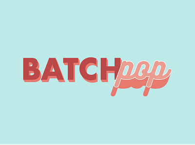 Batchpop logo ideation branding design feminine brand illustration logo design logo designs logo mark logotype logotypes quirky brand