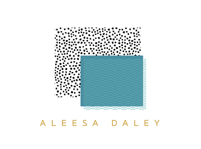 Aleesa Daley logotype + pattern branding branding design design illustration influencer branding influencer logo logo pattern pattern logo vector