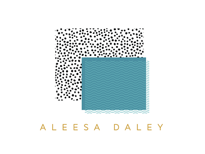 Aleesa Daley logotype + pattern