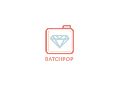 Batchpop Icon Logotype branding camera icon design diamond icon diamond photo illustration logotype vector
