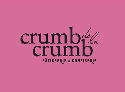 Crumb de la Crumb Bakery Concept bakery bakery logo branding design french bakery french inspired french logo french logotype illustration typography vector