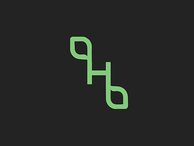 H logotype icon concept branding design illustration