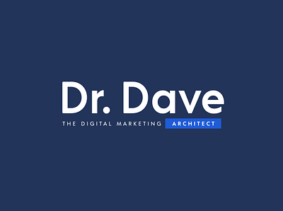 Dr. Dave primary logotype brand identity brand identity design brand identity designer branding branding and identity branding design design illustration influencer logo influencer marketing logo design logotype marketing design marketing guru marketing logo typography vector