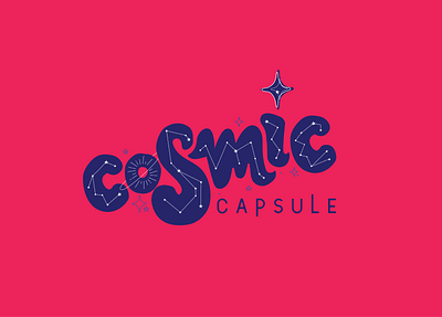 Cosmic Capsule Ideation brand identity branding branding and identity branding concept cartoon design illustration logo design product branding product design product designer product packaging typography vector