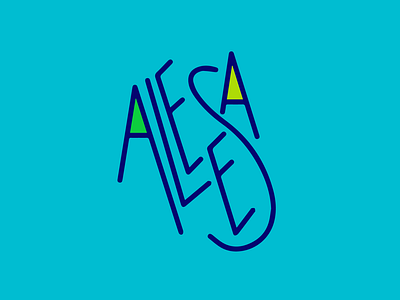 Aleesa logotype ideation