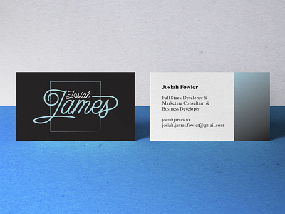 Josiah James Logo & Business Card branding business card logo design print