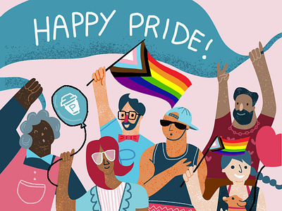 Happy pride! illustration pride pride 2020 proposify