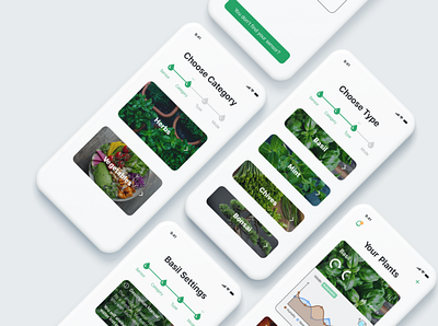 SENSE FOR PLANTS 🌱 app garden green plant sense for plants sustainability ui ux white