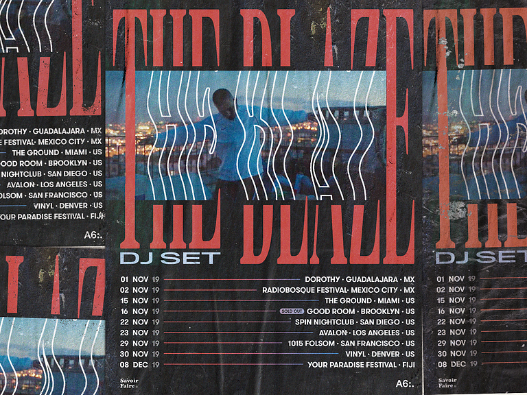 The Blaze Tour · Poster by Marcos Sebastián Torres on Dribbble