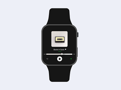 Watch Music Player apple color design designer dribble illustration material music watch