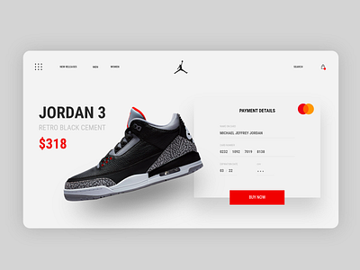 Checkout - #002DailyUI checkout daily dailyui design ecommerce jordan pay payment shoes shoes store ui ux web