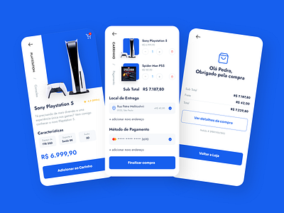 Checkout - #002DailyUI app checkout dailyui design ecommerce kart mobile payment playstation ps5 ui ux