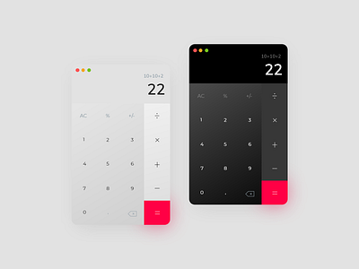 Calculator - #004DailyUI 004 app calculator daily dailyui dark mode design mobile ui ux