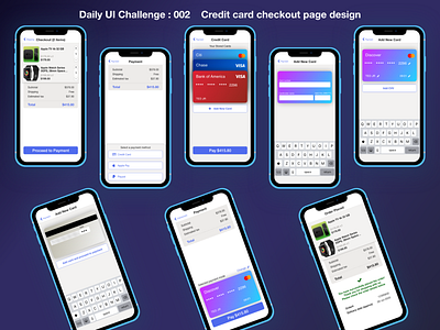 DailyUI Challenge -002- Credit Card checkout page design checkout credit card credit card checkout daily ui 002 design iphone iphone x ui ux xd xd design xddailychallenge