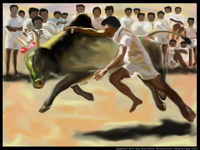 Jallikattu the art of taming bull