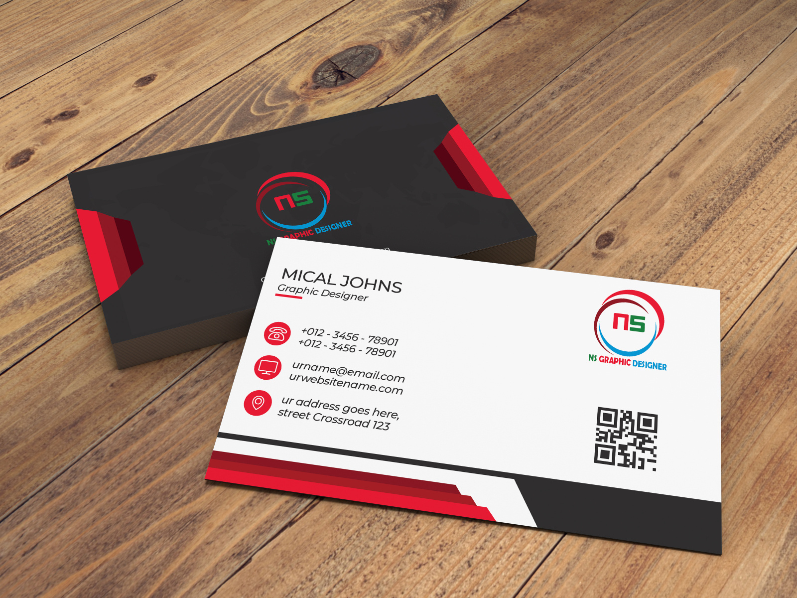 Business Card 3 By Nur Ahmed On Dribbble