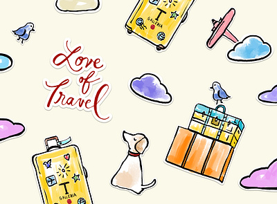 Duty Free Shop, Love of Travel Campaign campaign design illustration social