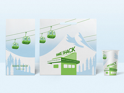 Shack Shack, 2019 Holiday Packaging food packaging holiday holiday packaging illustration