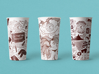 Chipotle, Cultivating Thought Campaign art direction food packaging food packaging design illustration