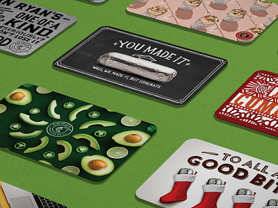 Chipotle, Gift Cards collateral graphic design illustration