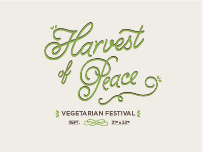 Harvest of Peace Logo Ideation green harvest vegetarian