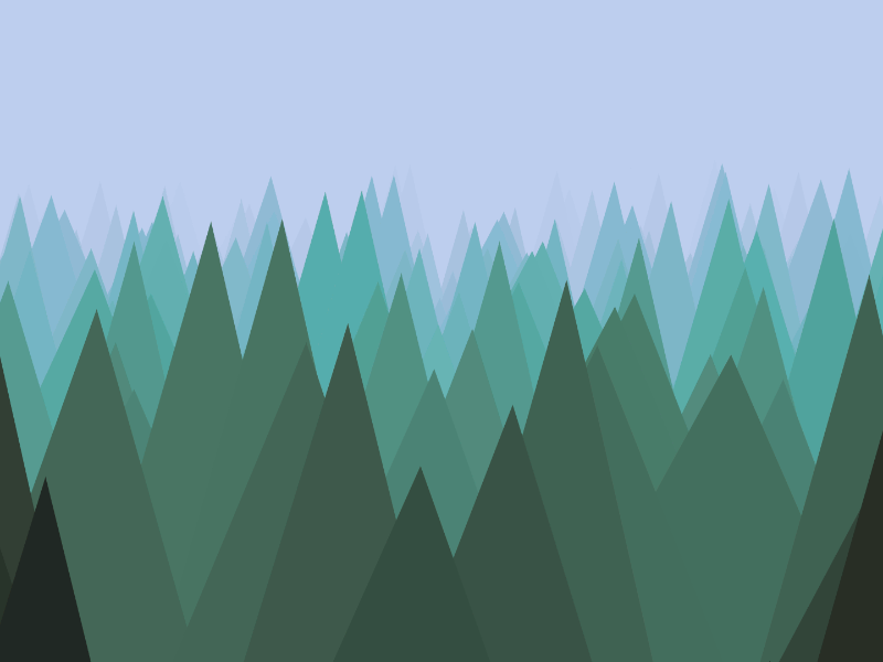 Misty Forest 🌲 animation javascript loop tinycode