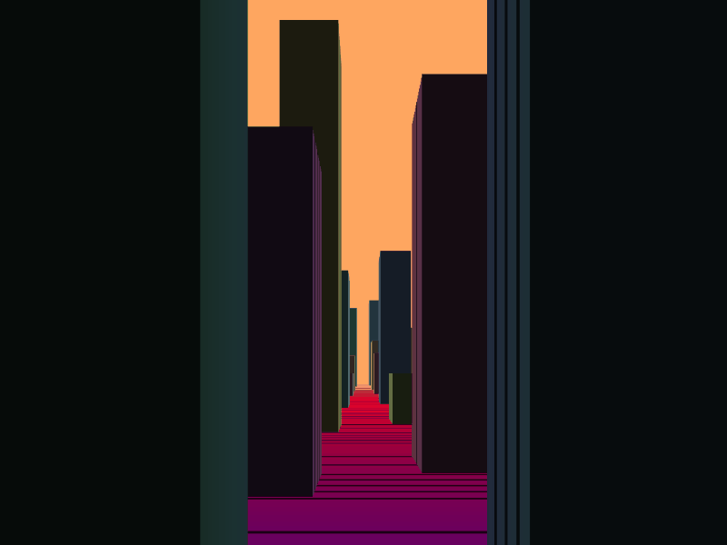 City Limits 🌆 animation generative javascript loop tinycode