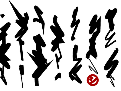 Ancient Calligraphy abstract generative javascript tinycode