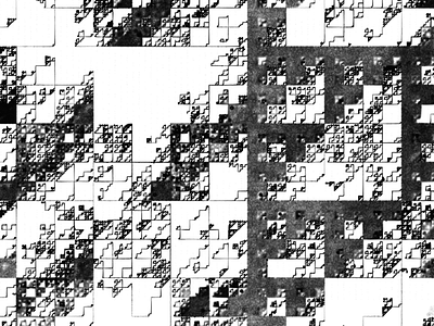 Map of Sierpiński Land abstract generative javascript tinycode