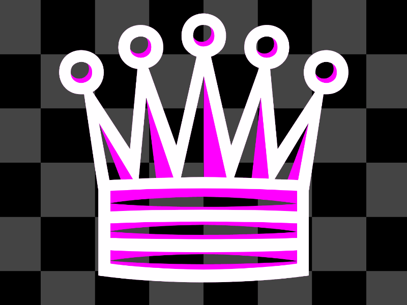 Mad Queen animation design javascript logo tinycode