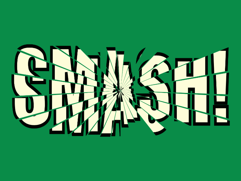 HULK SMASH! animation hulk javascript loop typography