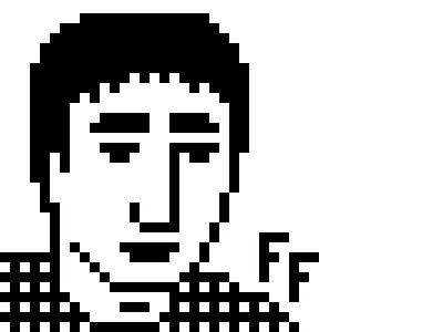 Self Portrait in 132 Characters of Javascript javascript pixelart selfie tinycode