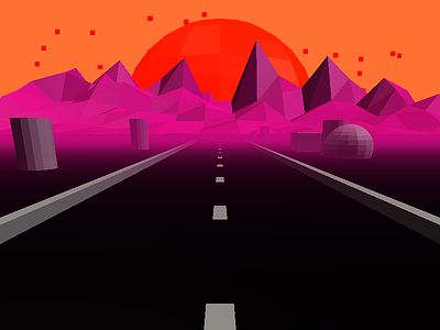 Retrowave Road javascript