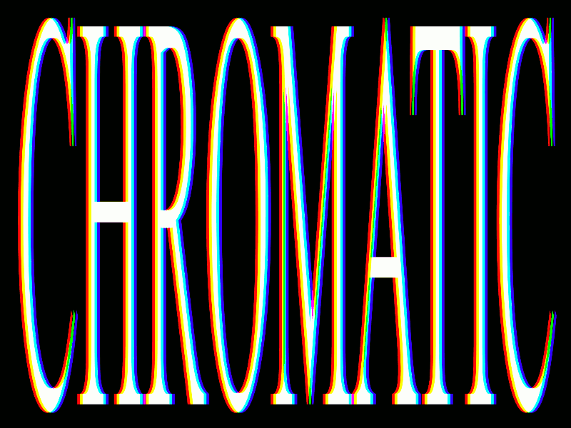 Chromatic animation javascript loop typography