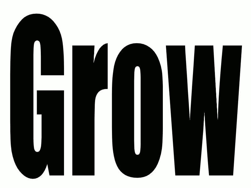 Grow animation inktober inktober2019 javascript typography art